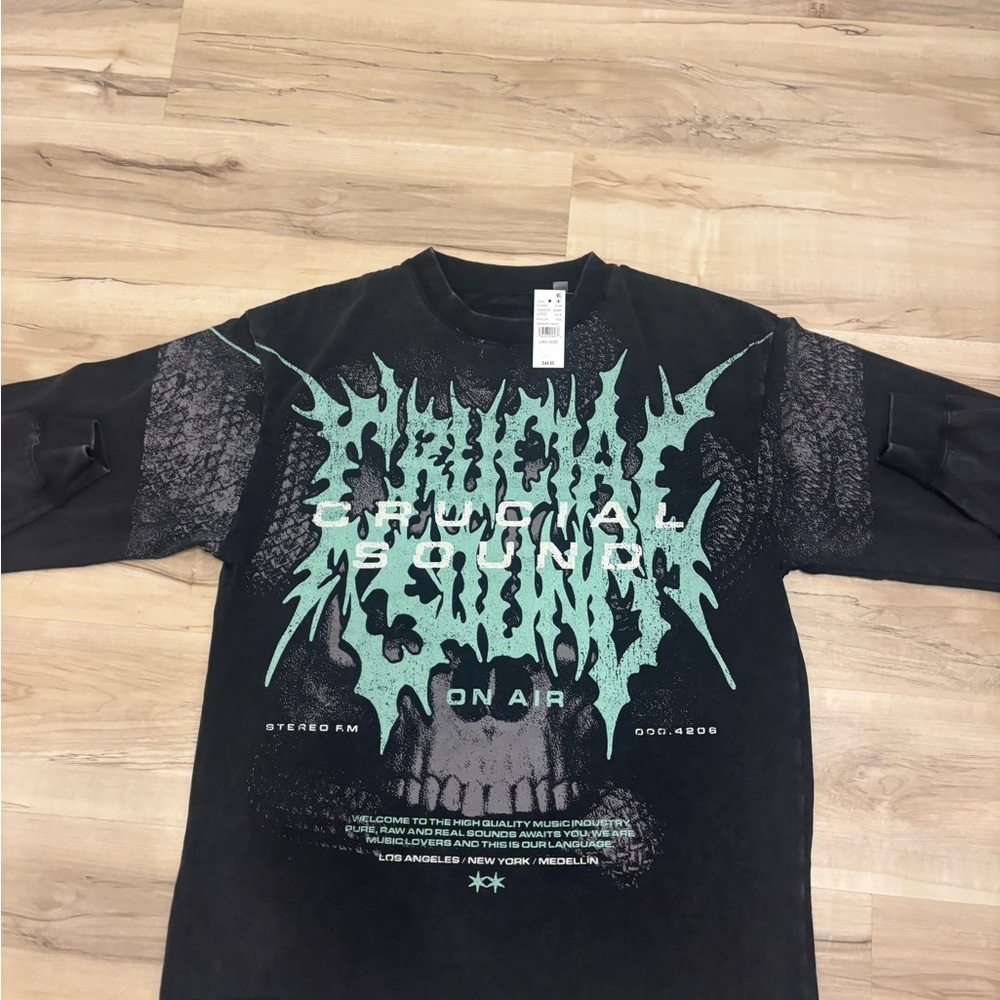 Crucial Black Long Sleeve Tee
